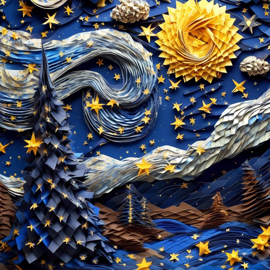 Starry Night 3d origami