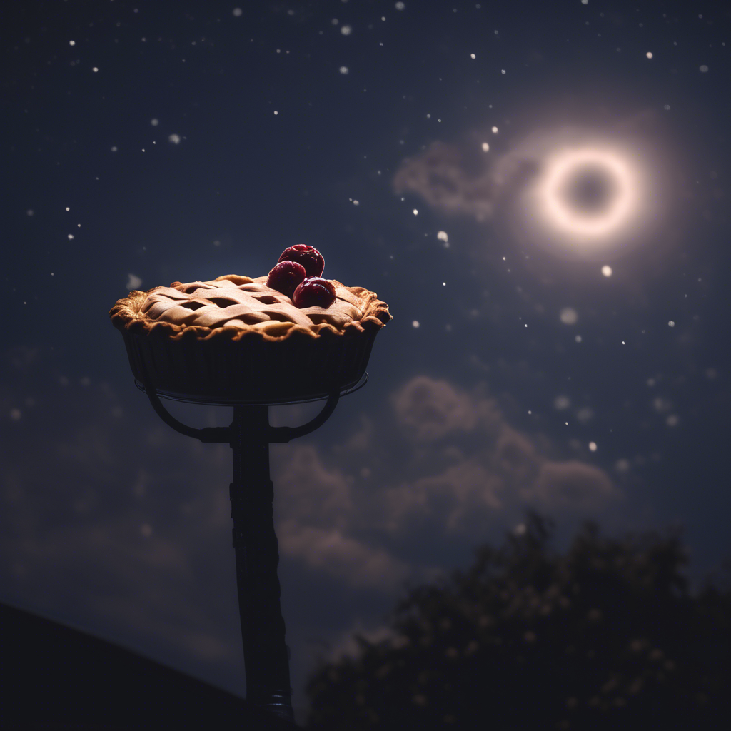 a pie in the sky, Sony Alpha α7, ISO1900, volumetric lighting,
