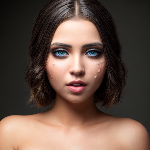 ultra realistic close up portrait of a beautiful female water dripping off face,  hyper detail, Canon EOS R3, nikon, f/1.4, ISO 200, 1/160s, 8K, RAW, unedited, symmetrical balance, in-frame, 8K
