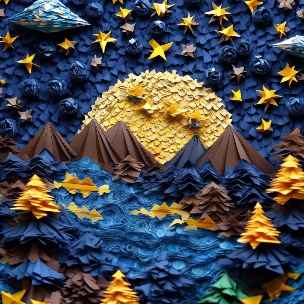 Starry Night 3d origami