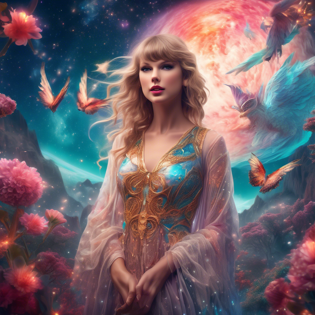 8k Taylor Swift, insanely detailed, beautiful, exotic captured with Fujifilm GFX100, ISO200, vibrant color