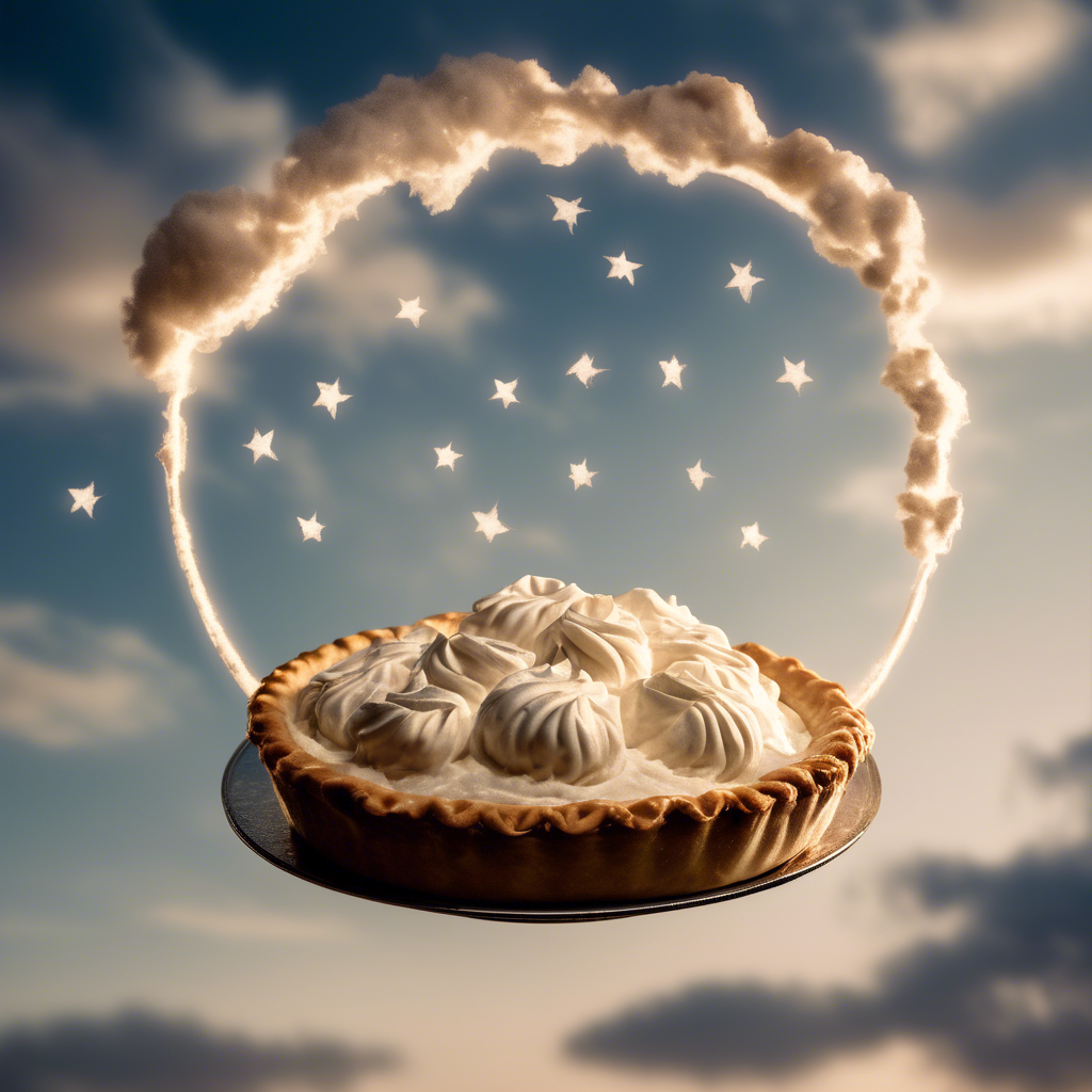 a pie in the sky, Sony Alpha α7, ISO1900, volumetric lighting,