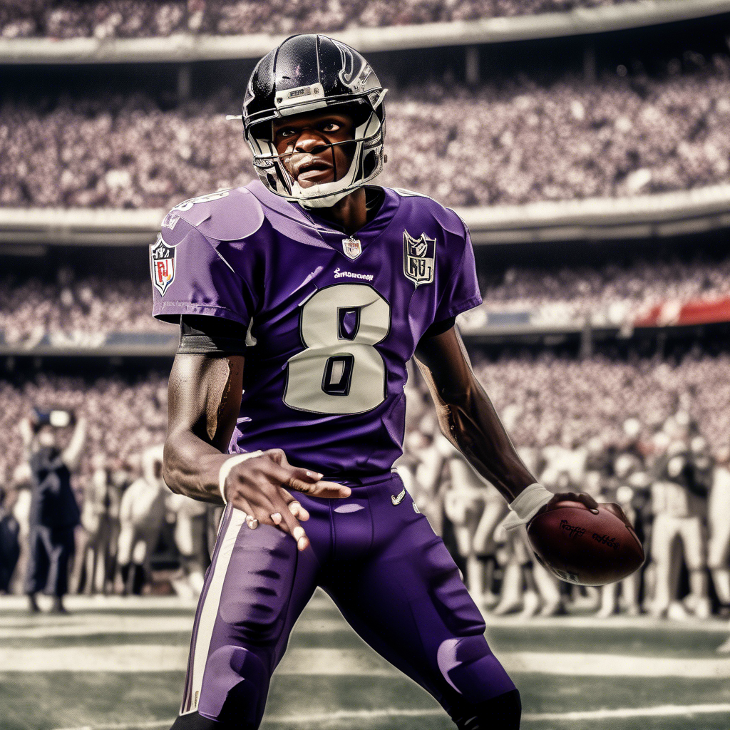 nfl player lamar jackson jersey #8 winning the superbowl championship