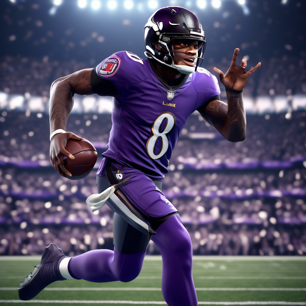 nfl player lamar jackson winning the superbowl championship