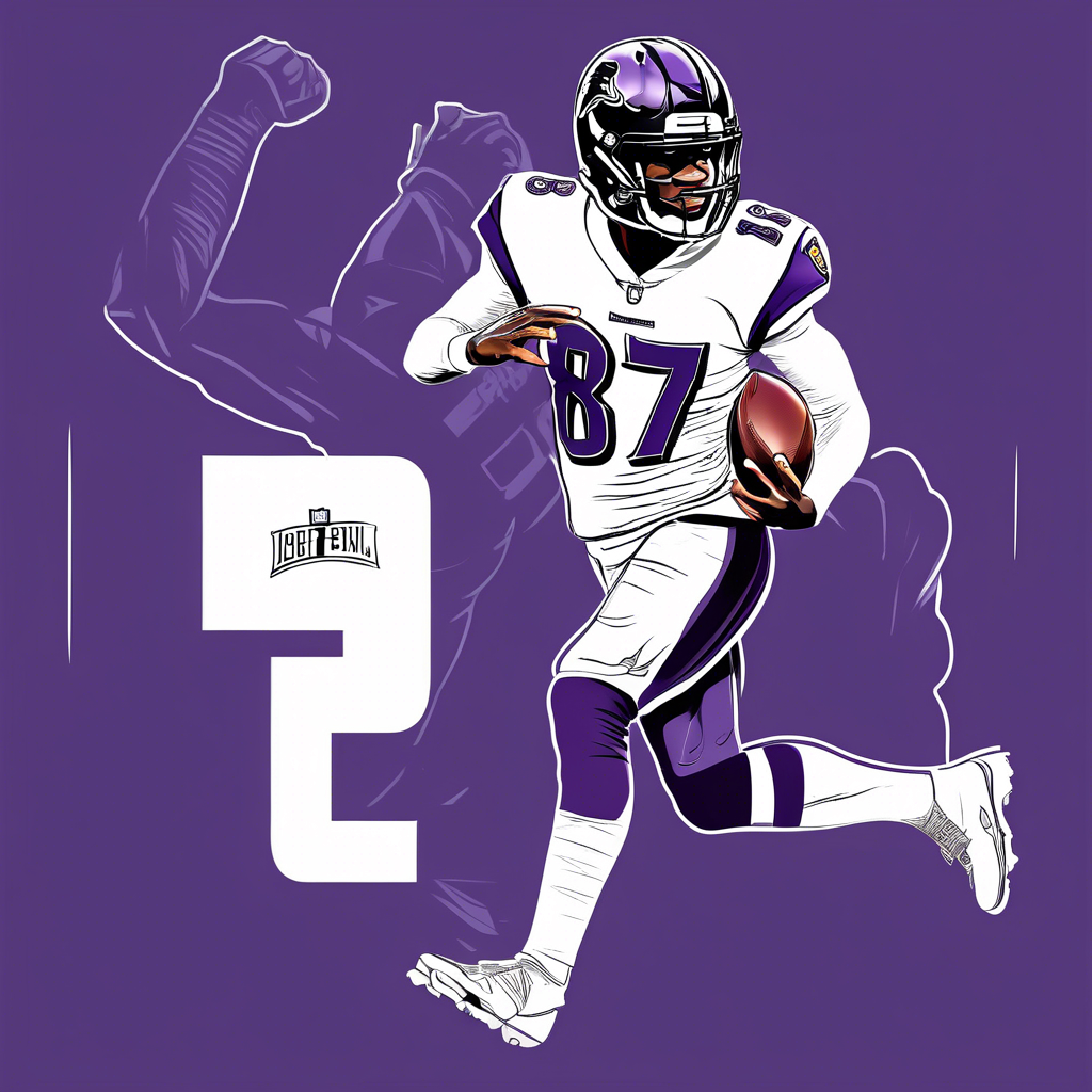 nfl player lamar jackson jersey #8 winning the superbowl championship throwing a long hail mary