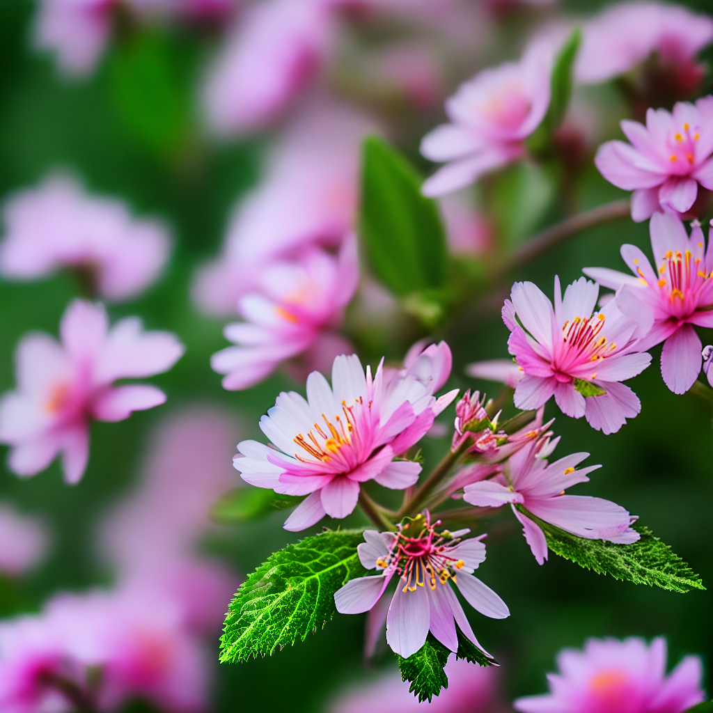 "Produce a close-up shot of a blooming flower with razor-sharp petals, capturing the delicate textures and vibrant colors in exquisite detail."