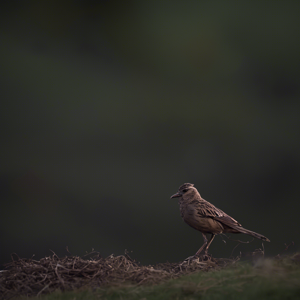 a bird in a hurd, Sony Alpha α7, ISO1900, volumetric lighting,