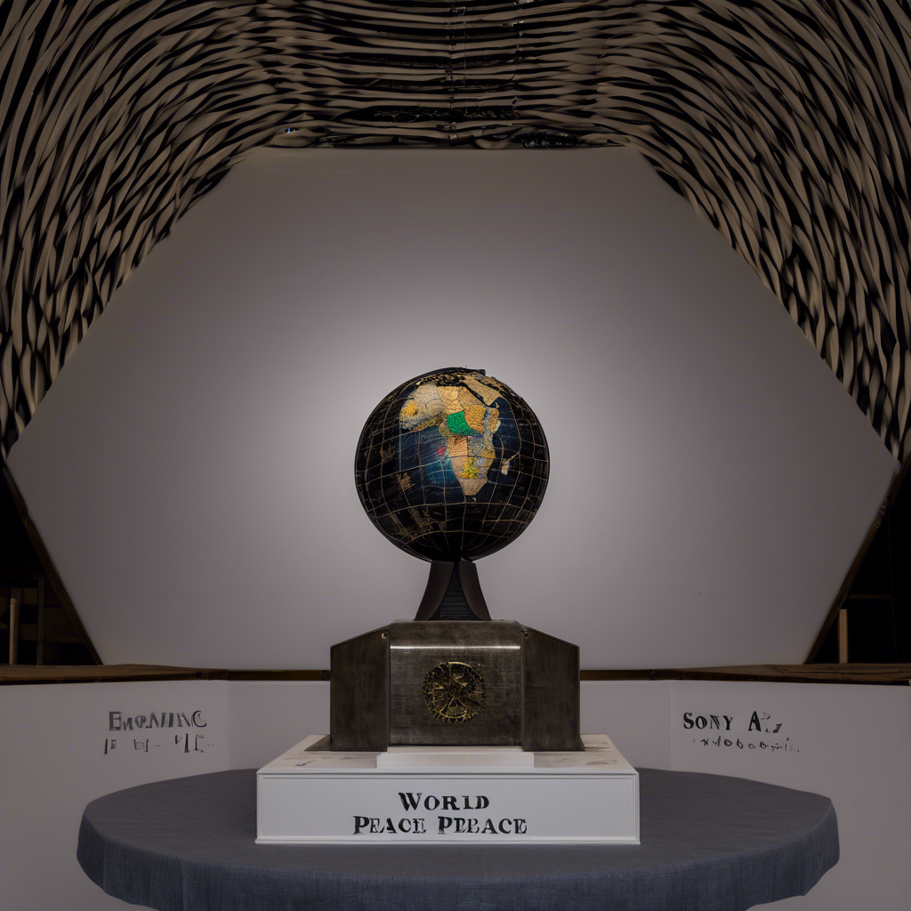 world peace, Sony Alpha α7, ISO1900, volumetric lighting,