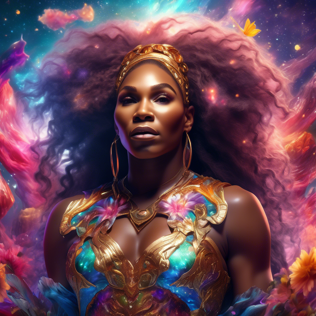 8k Serena Williams, insanely detailed, beautiful, exotic captured with Fujifilm GFX100, ISO200, vibrant color