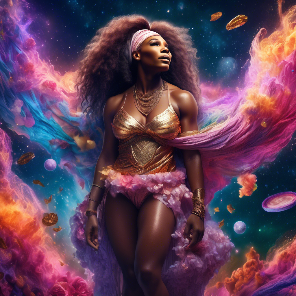 8k Serena Williams, insanely detailed, beautiful, exotic captured with Fujifilm GFX100, ISO200, vibrant color