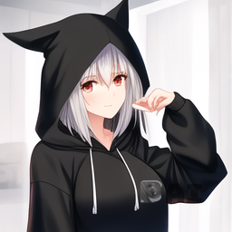 black hoodie on hanger