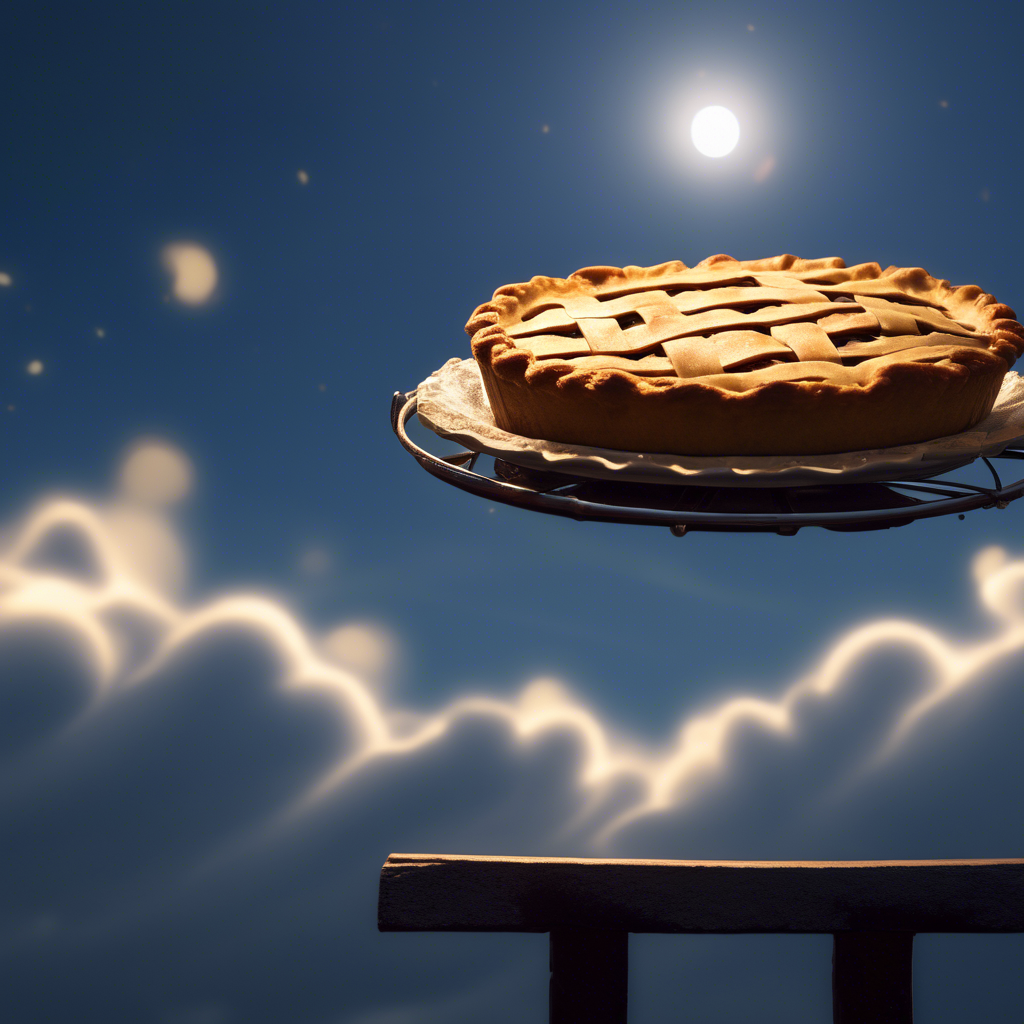 a pie in the sky, Sony Alpha α7, ISO1900, volumetric lighting,